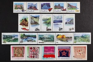 CANADA 1993-1994, 4 diff complete sets from booklets, total of 20 stamps Mint NH - Picture 1 of 1