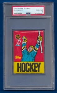 1987 Topps Hockey Wax Pack PSA-8 - Picture 1 of 2