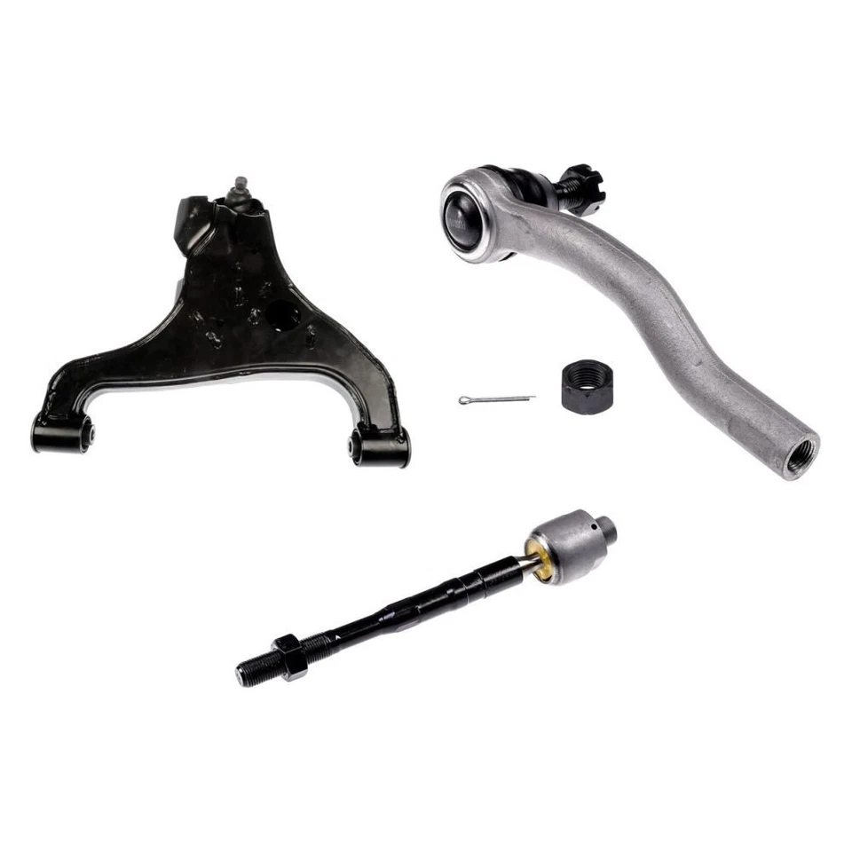 For Nissan Titan 04-15 Control Arm with Ball Joint and Tie Rod End Kit Solutions Foto 1 de 1
