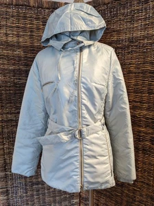 VTG BOGNER Belted Ski Jacket Detachable Hood, Ice Green, M - Picture 1 of 21