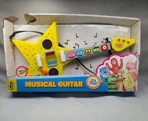 Yo Gabba Gabba Yellow Star Guitar Tested Works Original Torn Imperfect Box Rare - Picture 1 of 24