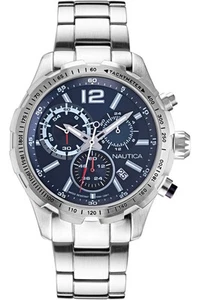 Herrenuhr NAUTICA NAPLECR01 Chrono Edelstahl Blau - Bild 1 von 1