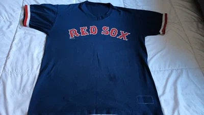 1996 Russel Men's Medium Mo Vaughn Boston Red Sox Jersey - Image 1 of 4