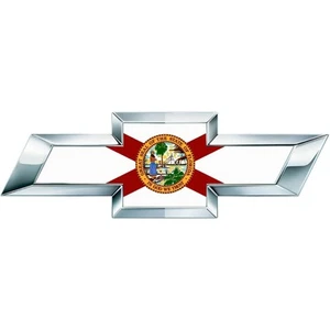 CJ 2 Silverado Florida State Bandera Universal Chevy Bowtie Emblema Pegatinas - Foto 1 di 4