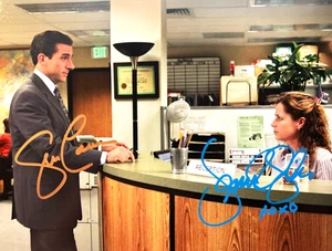 Autógrafos auténticos firmados por el elenco de The Office (Steve Carell, Jenna Fischer) con certificado de autenticidad - Imagen 1 de 6