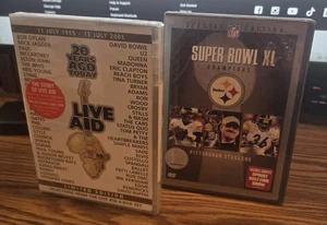 2 SEALED DVDs Featuring The Rolling Stones (Live Aid & Super Bowl XL) - Bild 1 von 8
