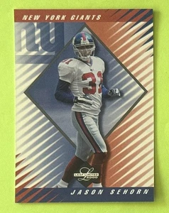 2000 Leaf Limited Jason Sehorn #/5000 New York Giants USC - Bild 1 von 3