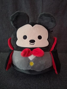 8" Walt Disney Halloween Mickey Mouse As Dracula Squishmallows Vampire Plush - Picture 1 of 8