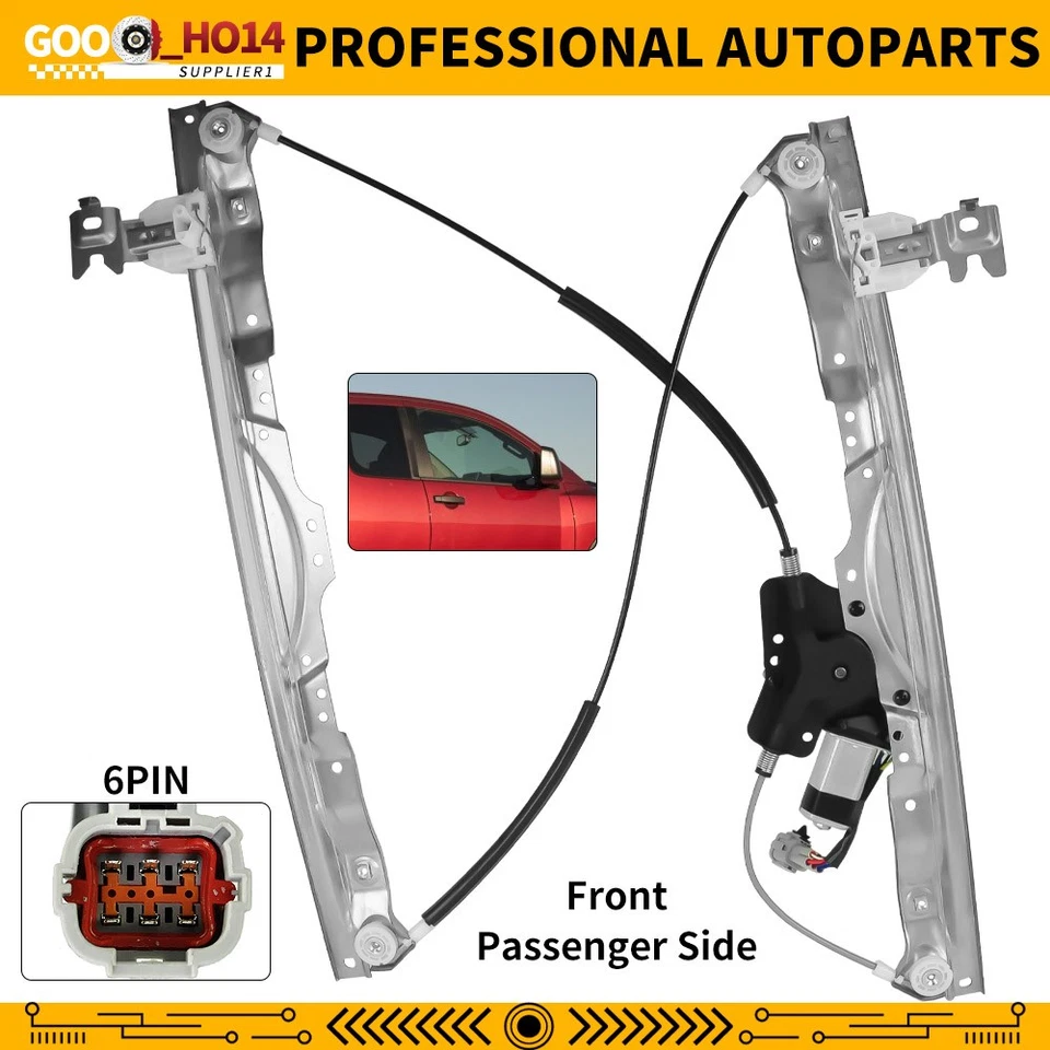 For Nissan Titan 2004-2015 Front Passenger Power Window Regulator with Motor - Image 1 of 4