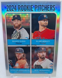 Dubin Henley Arrighetti Hernandez 2024 Topps Heritage Rookie Pitchers #161/225 - Picture 1 of 3