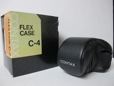 NUEVO Estuche de cuero Contax Flex C-4 para cámara fotográfica RX SLR 35 mm, cremallera frontal, EE. UU. Foto 1 de 3