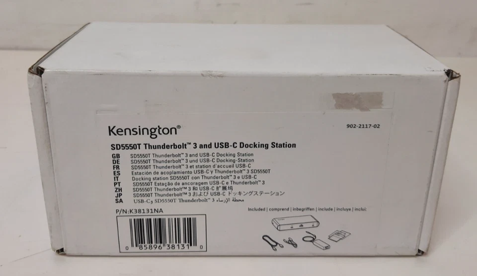 Kensington Sd5550t Thunderbolt 3 Docking Station for Windows and Mac