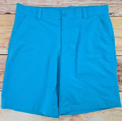 Pantalones cortos Under Armour para hombre azul a rayas mezcla de nailon 38 Foto 1 de 4