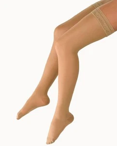 Soporte extra firme transparente alto para el muslo con compresión Manténgase arriba 30-40 mmHg - Imagen 1 de 7