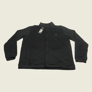 Neu Adidas Golf Herren Golf Core Wind durchgehender Reißverschluss Jacke schwarz Größe Large neu mit Etikett $ 80 - Bild 1 von 5
