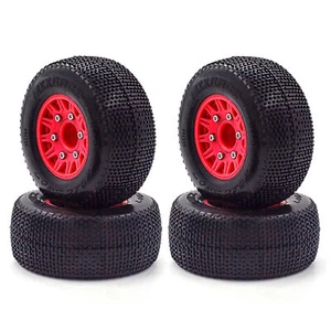 4 Packs Pneus Roue Voiture RC pour Camion 1/10 Court-Course 727 Slash K1 Voiture RC G3G0 - Photo 1 sur 10