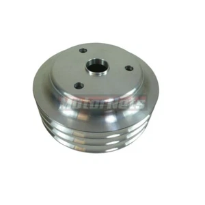 Billet aluminio SBC Chevy cigüeñal Polea Bomba de agua larga 3 ranuras 350 LWP - Imagen 1 de 2