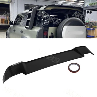 Rear Spoiler Wing Trail Gloss Carbon Look Fit Land Rover Defender 90 110 2020-23 - Image 1 of 4