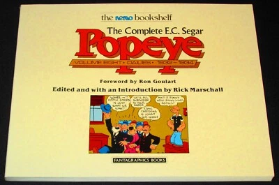 The Complete E.C. Segar POPEYE Volumen Ocho Días 1932-34 [Fantagraphics 1988] Foto 1 de 2