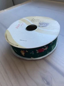 Vintage Christmas Ribbon “Critters” No.9 A Lion Product 40 Yards Weatherproof - Picture 1 of 4