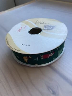 Vintage Christmas Ribbon “Critters” No.9 A Lion Product 40 Yards Weatherproof - Image 1 of 4