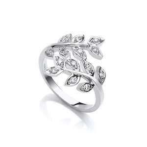 0,25 Karat natürlicher runder Brillantschliff Diamant Zargenfassung Ring in Weißgold - Bild 1 von 8