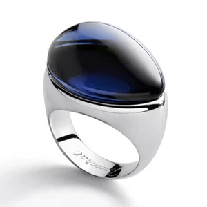 Anello donna Baccarat Galea argento sterling cristallo blu 2805619 - Foto 1 di 1