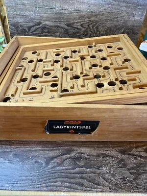 Vintage Labyrintspel Labyrinth Board Game by Brio, Made in Sweden,  No Balls - Image 1 of 4