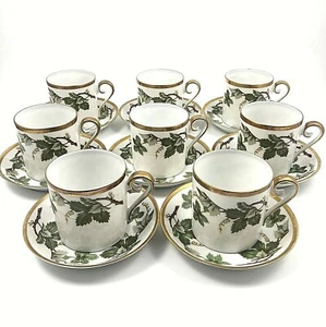  Tirschenreuth Bavaria GRAPEVINE Demitasse Cup Platillo Set 8 piezas - Imagen 1 de 8