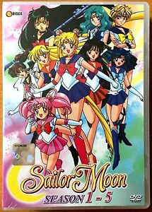 English Dub ~ Sailor Moon: Complete Season 1 - 5 (VOL.1 - 200 End) ~ All Region 