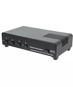4-Channel Stereo Audio Speaker Switch Input Selector Home Theater Switcher - Picture 1 of 4