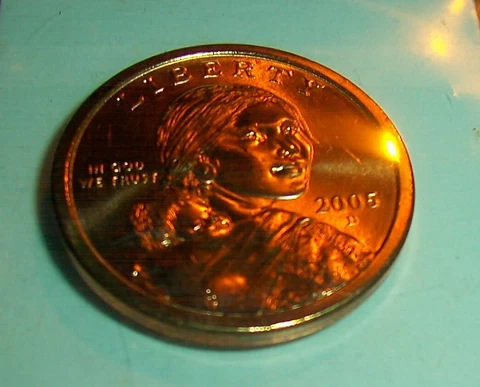 2001 - 2005 D Mint Sacagewea Dollars - Choice Brilliant Uncirculated Cover
