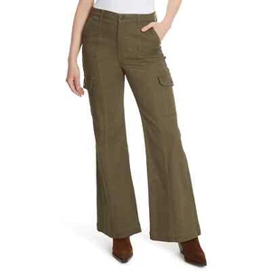 Gloria Vanderbilt Women's High Rise Wide Leg Cargo Jeans, Classic Fit, Size 20 - Picture 1 of 3