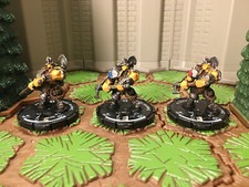 3 Dwarven Miner #22, 23, 24 Sinister Mage Knight Lot D&D, Pathfinder, RPG