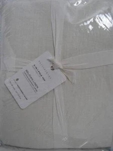 Pottery Barn Belgian Linen Blackout Curtain Made with Libeco™ 50 x 84" Ivory NWT - Picture 1 of 6