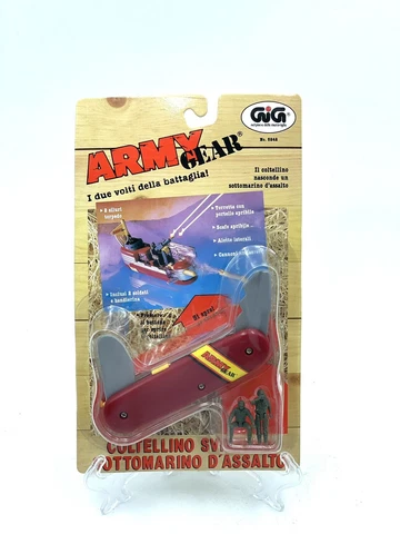 VINTAGE 1988# GALOOB RARE ARMY GEAR SWISS KNIFE PLAYSET  ATTACK BOAT #MOSC PH Cover