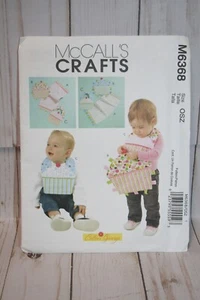 McCall's Sewing Pattern M6368 - Baby Burp cloth, Ribbon Toy and Bib - Picture 1 of 2