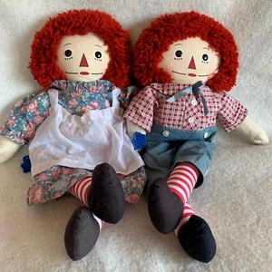 Muñecas raras Raggedy Ann & Andy firmadas Worth & Kim Gruelle 1992 Applause Limited - Imagen 1 de 12