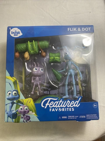 Disney Pixar A Bug's Life Featured Favorites Flik And Dot Action Figures New Cover