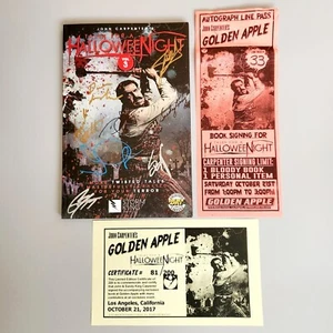 John Carpenter + 8 Hand Signed TALES FOR A HALLOWEEN NIGHT VOL 3 Book PROOF - Picture 1 of 10