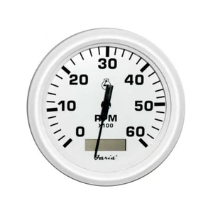 Tacómetro Faria 33132 con reloj de arena 0-6000 rpm tc9124 gasolina interior - Imagen 1 de 3