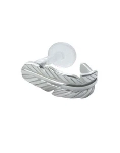 316L Surgical Steel Ear Cartilage Earring Stud Ring Feather Bioflex Post 16G - Picture 1 of 1