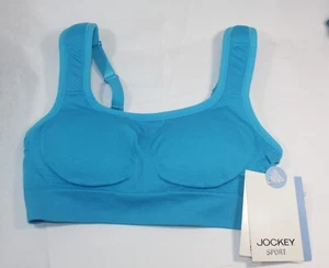 NEW JOCKEY Sport HIGH IMPACT BRA seamfree removable cups VIVID BLUE jk-8508 - Picture 1 of 4