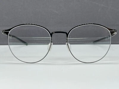 Monturas de gafas Ic Berlin mujer redondas gris pistola metal Amihan SE NP499 € grande L Foto 1 de 4