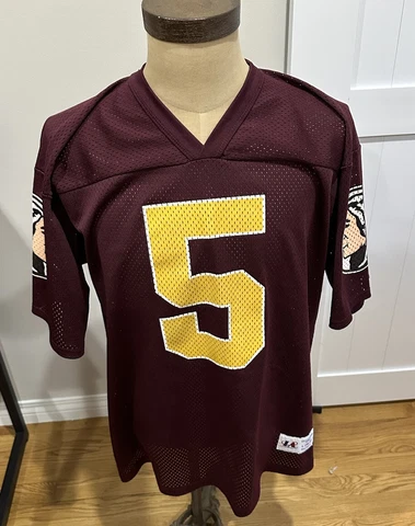 Vintage Logo Athletic NFL Washington RedskinsHeath Shuler Jersey Mens Lg Cover