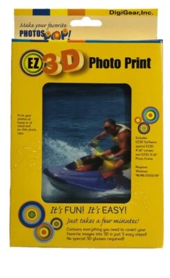 DIY 3D Photo Print Turn 2D into 3D Look Creat 2nd image Lenticular Picture - Image 1 of 4