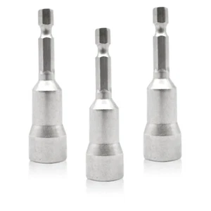 3pcs 1/4 Shank Strong Magnetic 11mm Hex Socket Driver Screw Adapter Tool Bits E - Picture 1 of 8