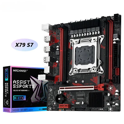 X79 S7 Motherboard Support Intel Xeon E5 v1&v2 LGA 2011 CPU Processor DDR3 REG - Image 1 of 4
