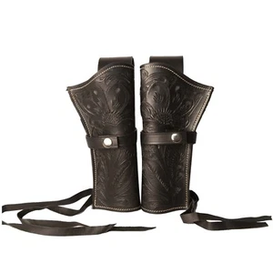 Western Leather Gun Holster Rough Rider .Colt SAA Ruger Wrangler Pistol Holster - Picture 1 of 11