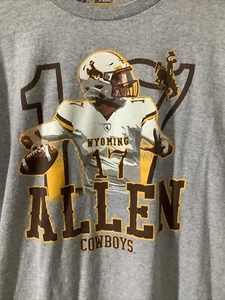 Josh Allen University of Wyoming long sleeve T-shirt “The Victory” sz Large - Picture 1 of 5